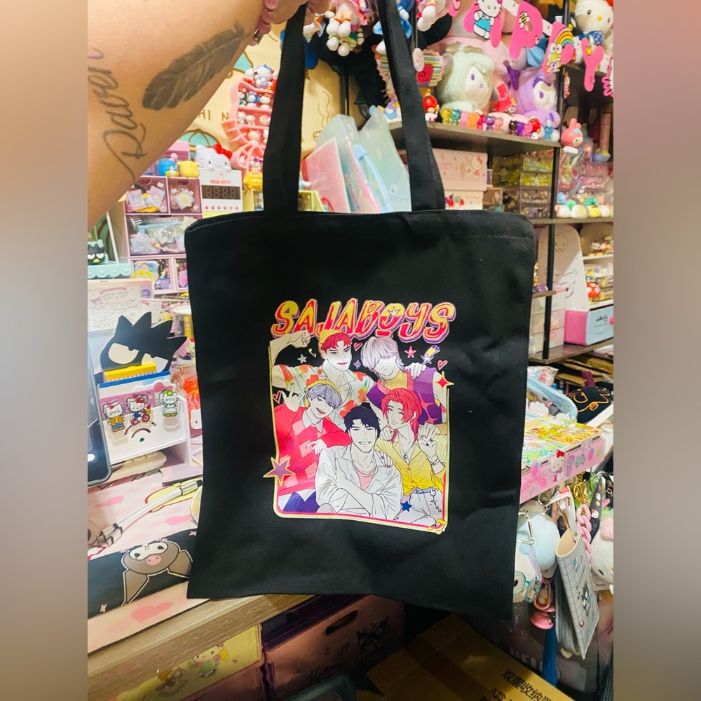 Saja boys tote bag